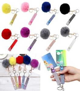 Schlüsselschiffe Zubehör Soziale Distanzierung berührungsloser Werkzeugnägel Key Rings Puller Card Grabber Extraktor Keychain4231008