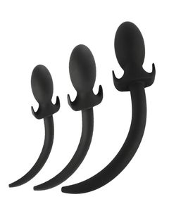 Sex Dog Tail Anal Plug Butt Plugs Soft Silicone Anal Dilator Adult Sex Toys for Man Prostate Massager Erotic Anal Toy for Woman Y12850548