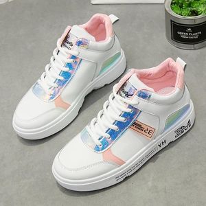Fitness Shoes Selling Women's Round Head Lace Up Sneakers High Top Casual Fashion Student Walking
