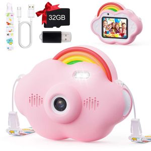 20 MP Waterproof Digital Kids Toys Camera med 3,5-tums skärm och 21 x Optisk zoom för flickors födelsedagspresent