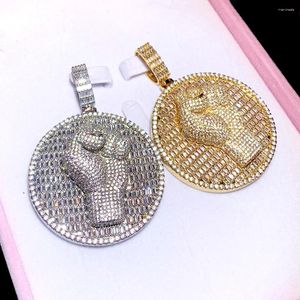 Цепи Bling 5a кубический цирконий ручной кулак