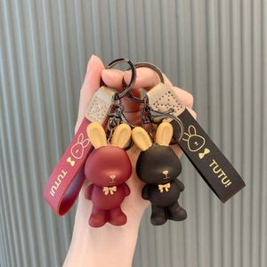 Cute Cartoon Rabbit Keychain, Personalized Car Creative Resin Key Pendant, Backpack Pendant, Keychain