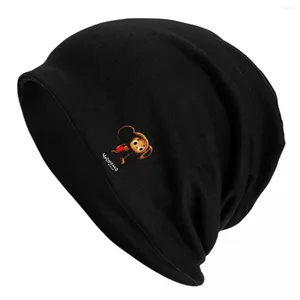 Beralar Cheburashka Beanie Hats USSR Karikatür Karakter Bonnet Unisex Yetişkin Hip Hop Açık Spor Örgü Örgü Şapkası Kış Elastik Kapakları