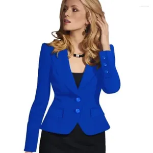 Abiti da donna blazer femmina blu da donna abito da donna da donna 2024 top sottile top elegante abiti da design corto a due fibbie cappotto da donna 4xl