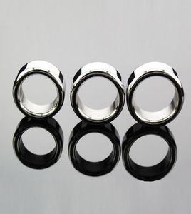 Male Penis Ring Metal Stainless Steel CocK Ring Heavy Cockring Head Delay Time Extend Sex Toys for Men3203323