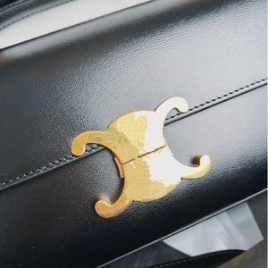 Designer Handväska axel lyxig svart handväska äkta läder kohud tyg tryck totalt topp high-end sadelväska 9