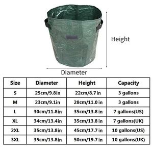 Planters POTS POTATO GROW PAG PE Vegetabilisk lök Plantering Bag Strawberry Nursery Pot Flower Growing Container Garden Balconies Planting Tool