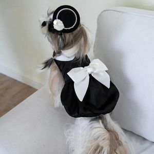 犬のアパレル美しいスカート高弾性ファッションプルオーバードレス春の夏の子犬プリント服