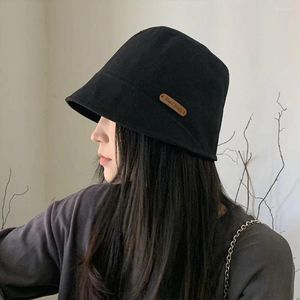 Berets Fisherman Hat вымытая джинсовая шляпа ковша летние ультрафиолетовые защитные козырьки солнце