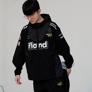 Faker Aynı Giyim Ceket Ceket Oyunu LOL SKT T1 TAKIM S13 Dünya Şampiyonası Fetih LCK Takım Giysileri 240420