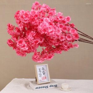 Dekoratif çiçekler yapay şifreli kiraz çiçeği şube düğün kemer dekorasyon kapalı ortam çiçek