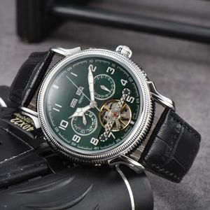 Titta på Watches AAA Commercial Mens Hollow Tourbillon Automatic Machinery Casual Belt Watch