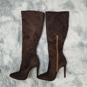 Botas mulheres sobre o joelho sexy 11 cm de altura sapatos