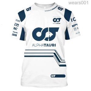 F1チームレーシングメンズアンドレディースTシャツScuderia Alpha Tauri Formula OneユニフォームスーツMoto Tee Cycling JerseyプラスサイズGKIQ B53P