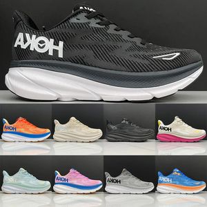 Athletic Buty dla dzieci Maluchy Hoka One Hoka Clifton 9 Child Sneakers Młodzież przedszkola Chaussures Trenerzy dla dzieci czarne buty