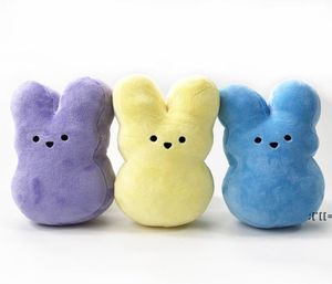 Toys de coelhinho de Páscoa Toys de pelúcia de 15 cm crianças bebês felizes de páscoas de coelho 6 color lld121385480247