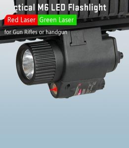Airsoft Scope Tactical White Light Hunting Light med röd lasersikt för hjälmhuvudjakt CL1500038095656