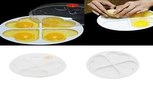 Whole Durable HeartShaped 4 Eggs Microwave Oven Cooker Steamer Kitchen Cookware Tool5243537