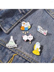 Brooches 5pcs Fashion Simple Cartoon Supplies Alloy Brooch Logo Reagent Badge For Men And Women