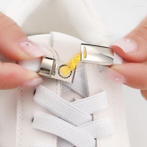 Parti di scarpe Lacci elastici per sport shoelace di blocco magnetico da tennis senza legare piatti da uomo da 8 mm senza cravatta accessori per scarpe