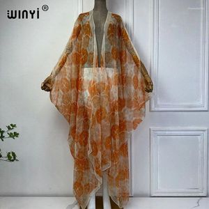 Baskı Kimono Bikini Örtüsleri Boho Maxi Elbise Perspektifi Seksi Gevşek Tatil Plajı Kıyafetleri Kadınlar Ücretsiz Boy Boyut