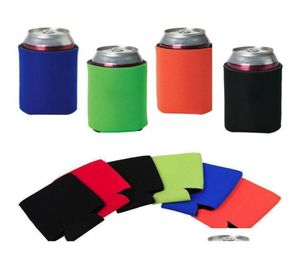 Whole 330Ml Beer Cola Drink Can Holders Bag Ice Sleeves Zer Pop Holders Koozies 12 Color Dhb282 T0Nl33040831