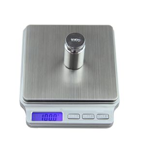 Digitale Taschen -Gram -Skala 2000g x 01g Küche Kochen Waage Werkzeuge Elektronische Balance Gewichtsgrad Edelstahl Plattform T209853579