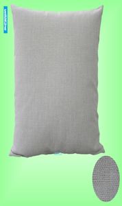 1PCS 18x18インチポリ綿混合人工リネン枕カバー空白生の白い亜麻クッションカバーバックコーティングsu6705711に最適