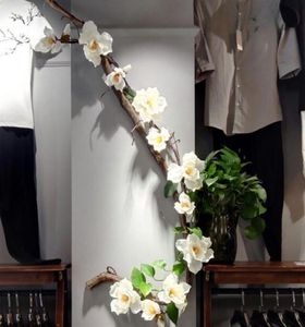 Canna da fiori magnolia artificiale rami schiumati fiore finti ad alta simulazione fiore grande magnolia fiori per la casa di nozze el de5656180