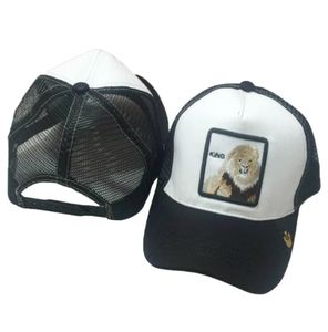 Unisex Baseball Cap Животные вышивающие патч Classic Snapback Hip Hop Mesh Trucker Sunhat Casual Headwear2181569