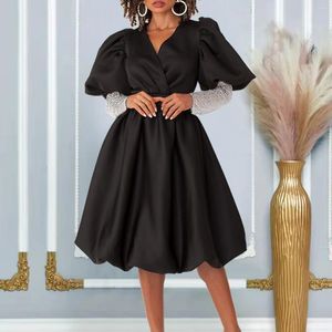 Abbigliamento etnico Abiti africani Africani per le donne Arrivo Elegante moda Africa vestiti a V-Neck Mesh Sfumo Dress Auste