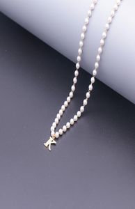 Первоначальная буква AZ название подвесное жемчужное ожерелье для ювелирных украшений подружка невесты или подарки для цветочниц 9104765