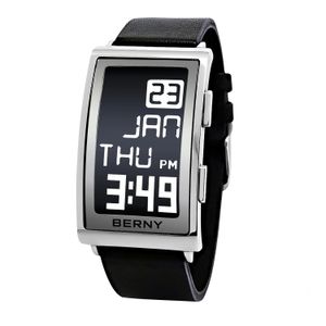 Electronic Digital Watch For Men Fitness Ink zegar ze stali nierdzewnej Pasek skórzany pasek 3ATM Waterproof Mężczyzn Sport Watch Ink 240428