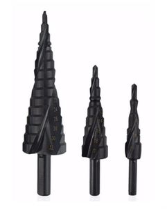 3PCSSet 432mm Drill Bit Set HSS Cobalt Step Drill Bit Kväve Höghastighet Stål Spiral Triangel Shank Hole Cutter8728273