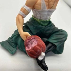 Figuras de brinquedo de ação 15 cm de uma peça de anime figuras bt roronoa zoro figura bebendo zoro figuras estátua pvc coleta brinquedos para presentes