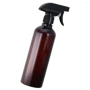 Garrafas de armazenamento 2pcs 500ml Spray de plástico âmbar para serviço pesado 16 onças Sprayer de gatilho Recarregável Bottle Home Garden Garden Plant Kitchen