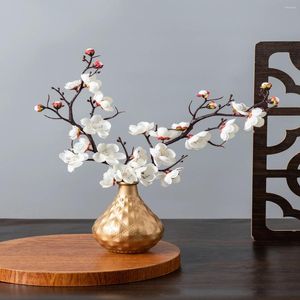 Decorative Flowers Artificial Flower Spring Plum Blossom Peach Branch Silk Home Wedding Party Decoration Christmas Wreaths Diy Dining Table