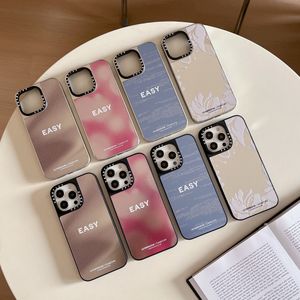 CaSetify -Telefonkoffer spiegeln die Telefonhülle für iPhone 15Promax 15Pro 15 14Promax 14Pro 14 13 12 Plus Pro Max Schockdichtschutz -Schutz -Telefonabdeckung