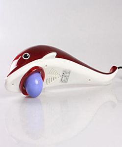 Handheld Body Massager Electric Dolphin Body Massage med 3 vibrerande huvuden Relax Body Massager3179178