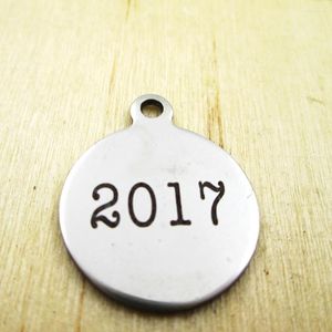 Pendant Necklaces 20pcs/lot-2024 Stainless Steel Charms Laser Engraved Customized DIY Pendants