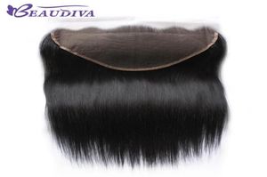 Бразильские прямые девственные волосы 13x6 кружевные фронтальные закрытия 100 человеческих волос с подготовленными волосами с детской закрытием волос 75010239677020