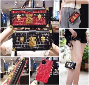 2019 Funkcje modne Funkcje telefoniczne dla iPhone 11pro 11 Pro Max XS XR 8 7 6 Glitter Metal Lock Waet Bag Okładka dla iPhonex 7PS 829647194468739