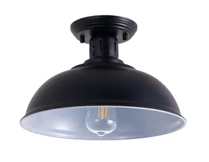 Deckenleuchten Vintage Light Black E26 Industrial Loft LED -Anhängerlampe für Innenraum Cafe Restaurant Bar Korridor Dekoration Beleuchtung