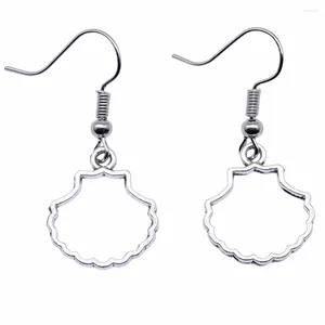 Dangle Earrings 1pair Hollow Shell Hoops Women Car Pendant Jewellery Wholesale Hook Size 18x19mm