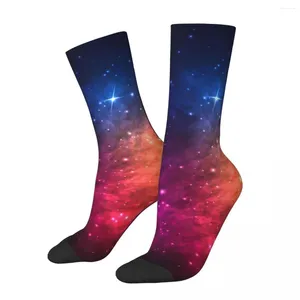 Женские носки красочные галактики чулки звезды и туманность дизайн винтажный зимний антипотевой унисекс