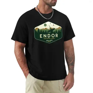 Herrtankstoppar Endor National Park Home of the Ewoks T-shirt Skjortor Grafiska tees sommarkläder Slim Fit T för män