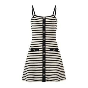 411 XL 2024 Milan Runway Dress SPring Summer Sleeveless Black Dresses Womens Dress Fashion High quality YL