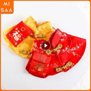 Cat Costumes Collar Festive Adorable Costume Pet Must-have Red Envelope For Pets Spring Festival Chinese Style High-quality