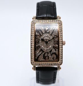 30mm rectangle quartz leather band luxury women designer watch digital women gold watches drop women wristwa1145577