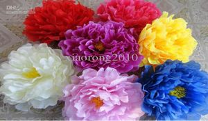 Silk Peony Flower Headn 30pcs Dia 17cm67quot Artificial Flowers Peonia Rose Camellia Flower for DIY Jewlery Brooch Headware4624898